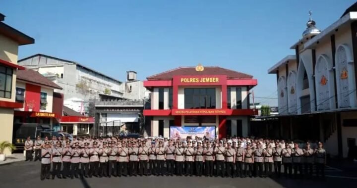 Hari Juang Polri, Polres Jember Gelar Upacara Kenang Perjuangan Polisi Pertahankan Kemerdekaan